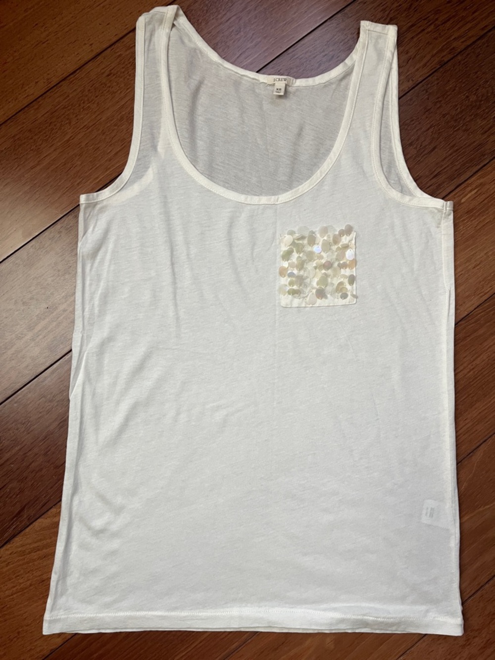 NWOT J. Crew Sequin Pocket Tank
